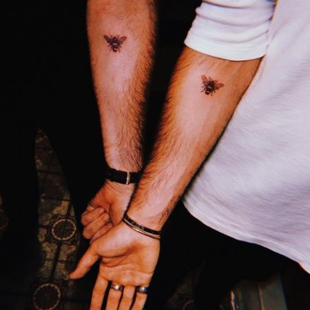 Alfie Deyes and his father's couple tattoo.